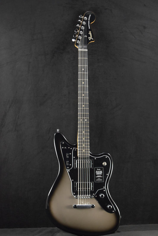 Fender Limited Edition Player Fusion Jaguar Baritone Silverburst Ebony Fingerboard