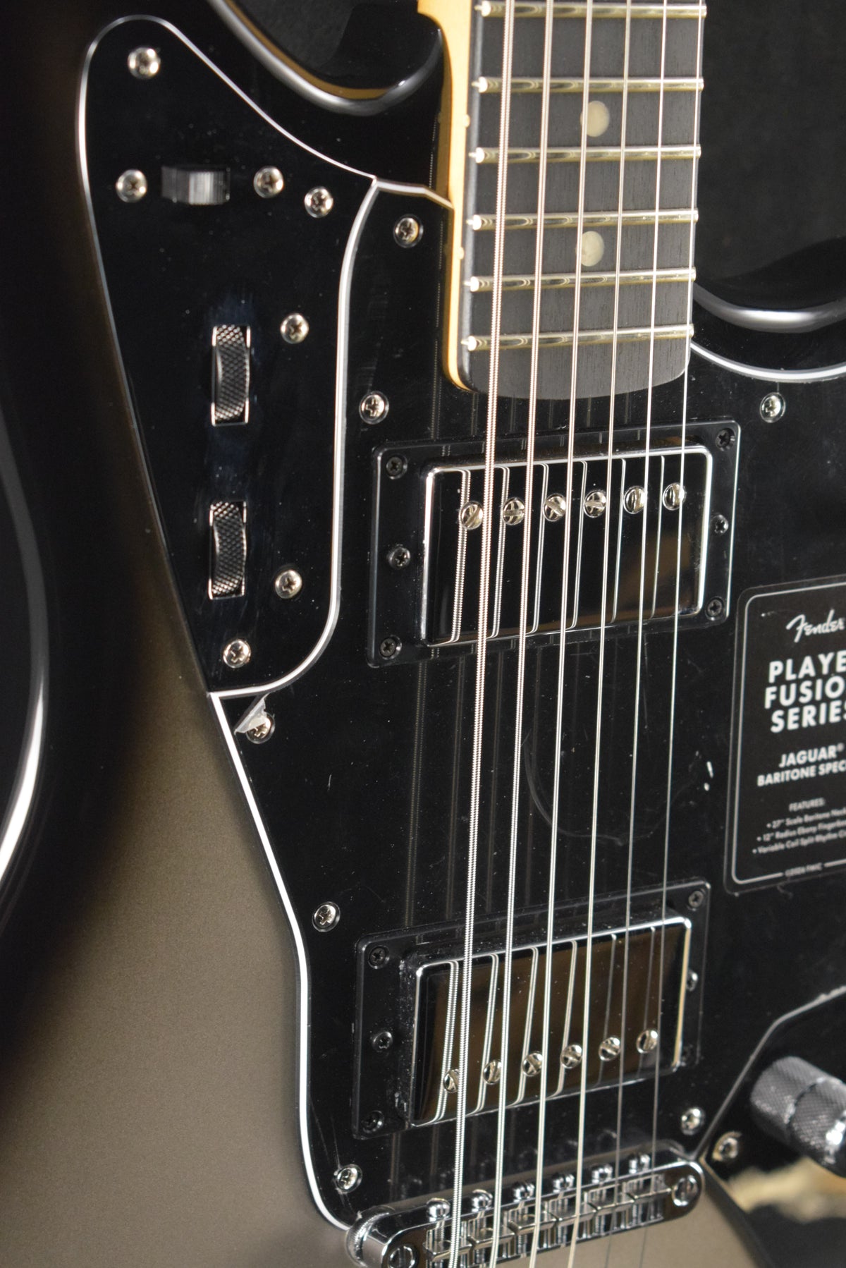 Fender Limited Edition Player Fusion Jaguar Baritone Silverburst Ebony Fingerboard