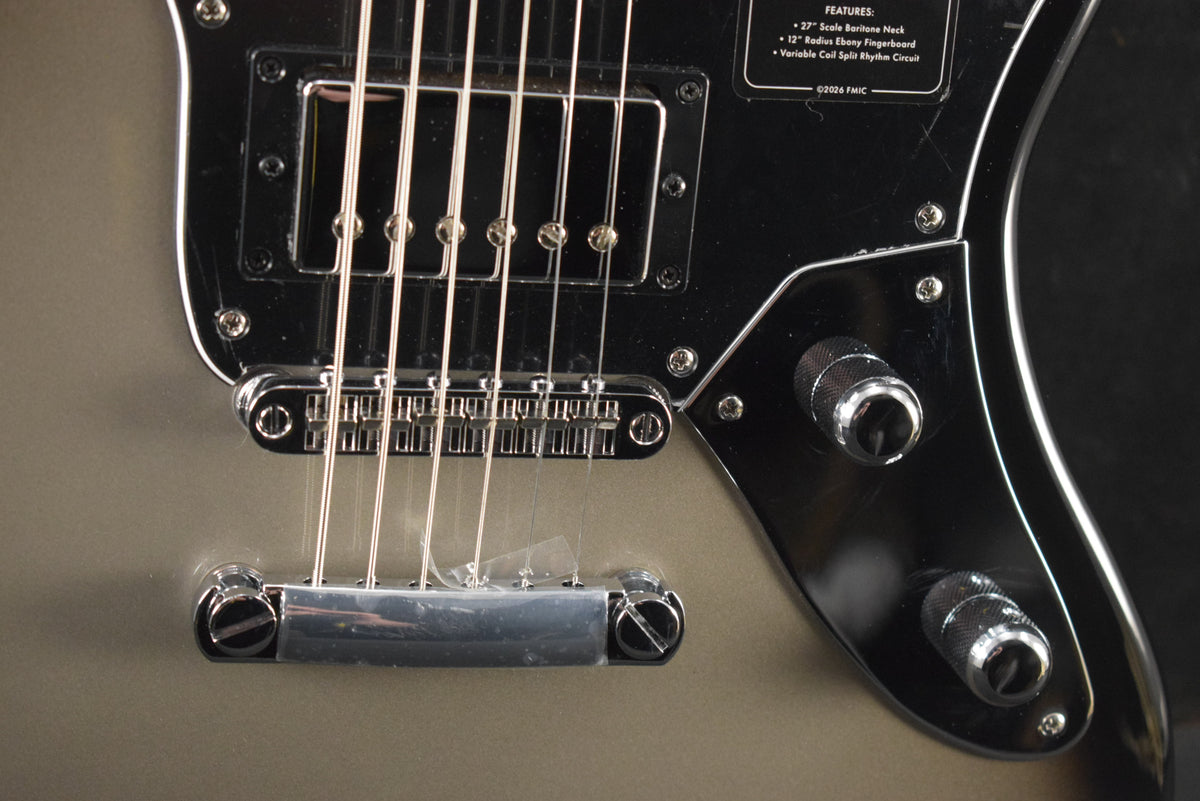 Fender Limited Edition Player Fusion Jaguar Baritone Silverburst Ebony Fingerboard