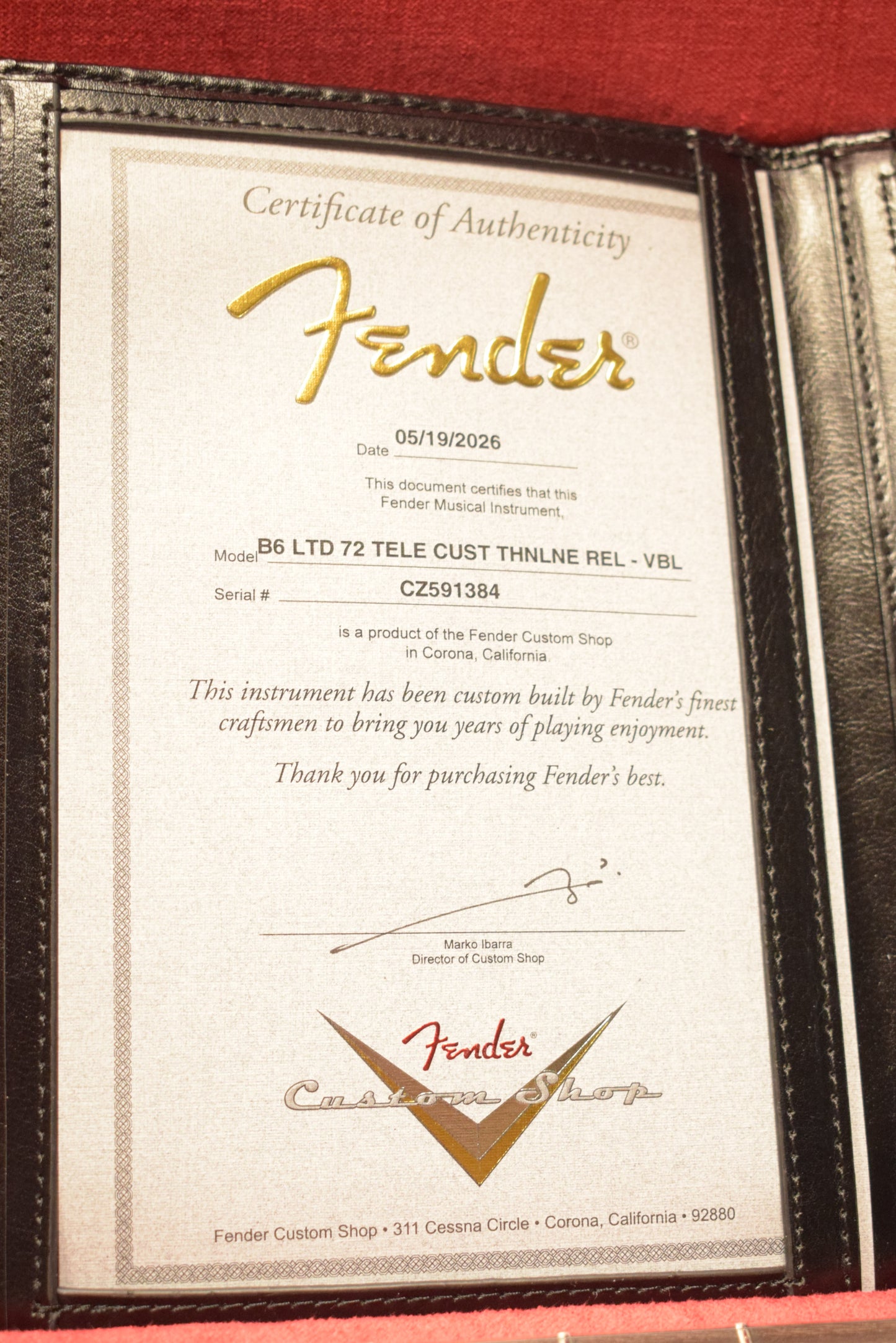 Fender Custom Shop Ltd Ed '72 Telecaster Custom Thinline Relic - Vintage Blonde