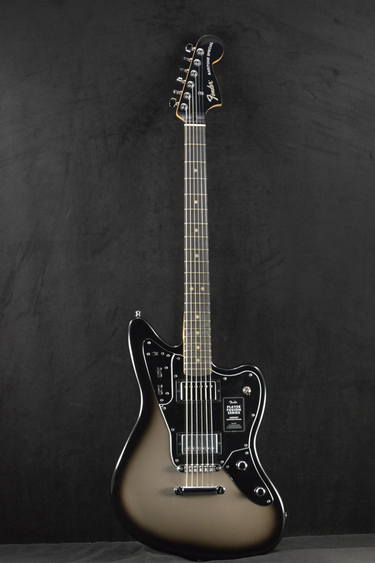 Fender Limited Edition Player Fusion Jaguar Baritone Silverburst Ebony Fingerboard