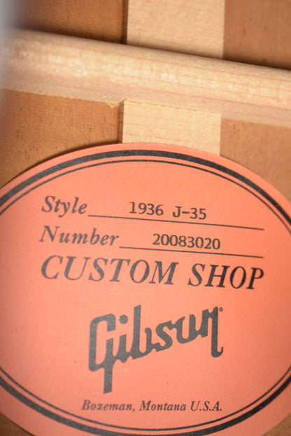 Gibson Custom Shop 1936 J-35 Vintage Sunburst