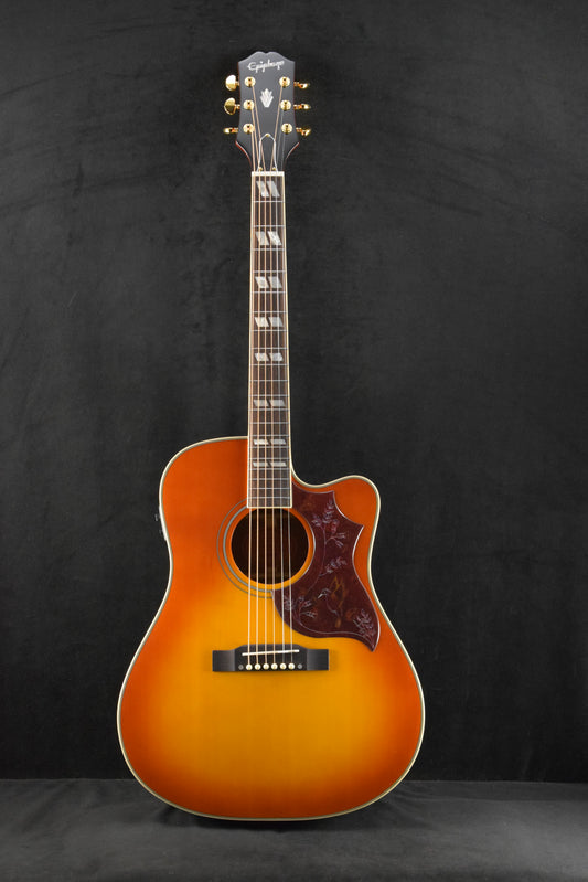 Epiphone Hummingbird Standard EC Electric Cutaway Cherry Sunburst w/ Premium Gig Bag