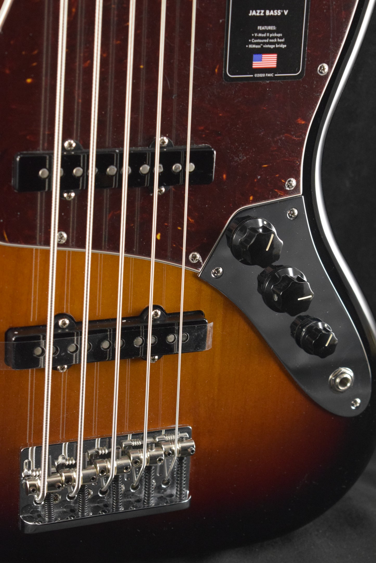 Fender American Professional II Jazz Bass V 3-Color Sunburst Rosewood Fingerboard