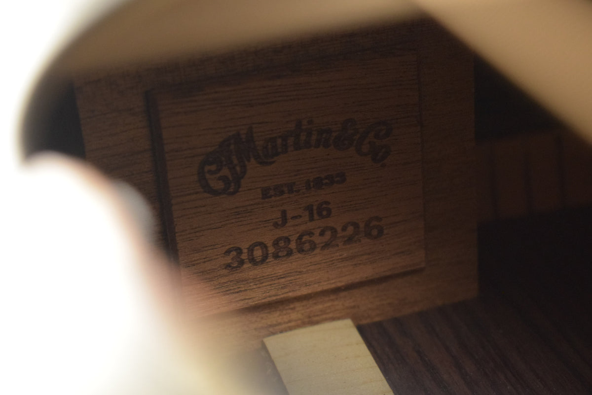 Martin J-16E Jumbo Acoustic-Electric Black Smoke