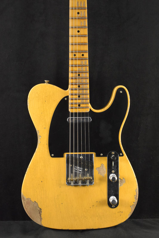 Fender Time Machine '52 Telecaster Heavy Relic Aged Nocaster Blonde