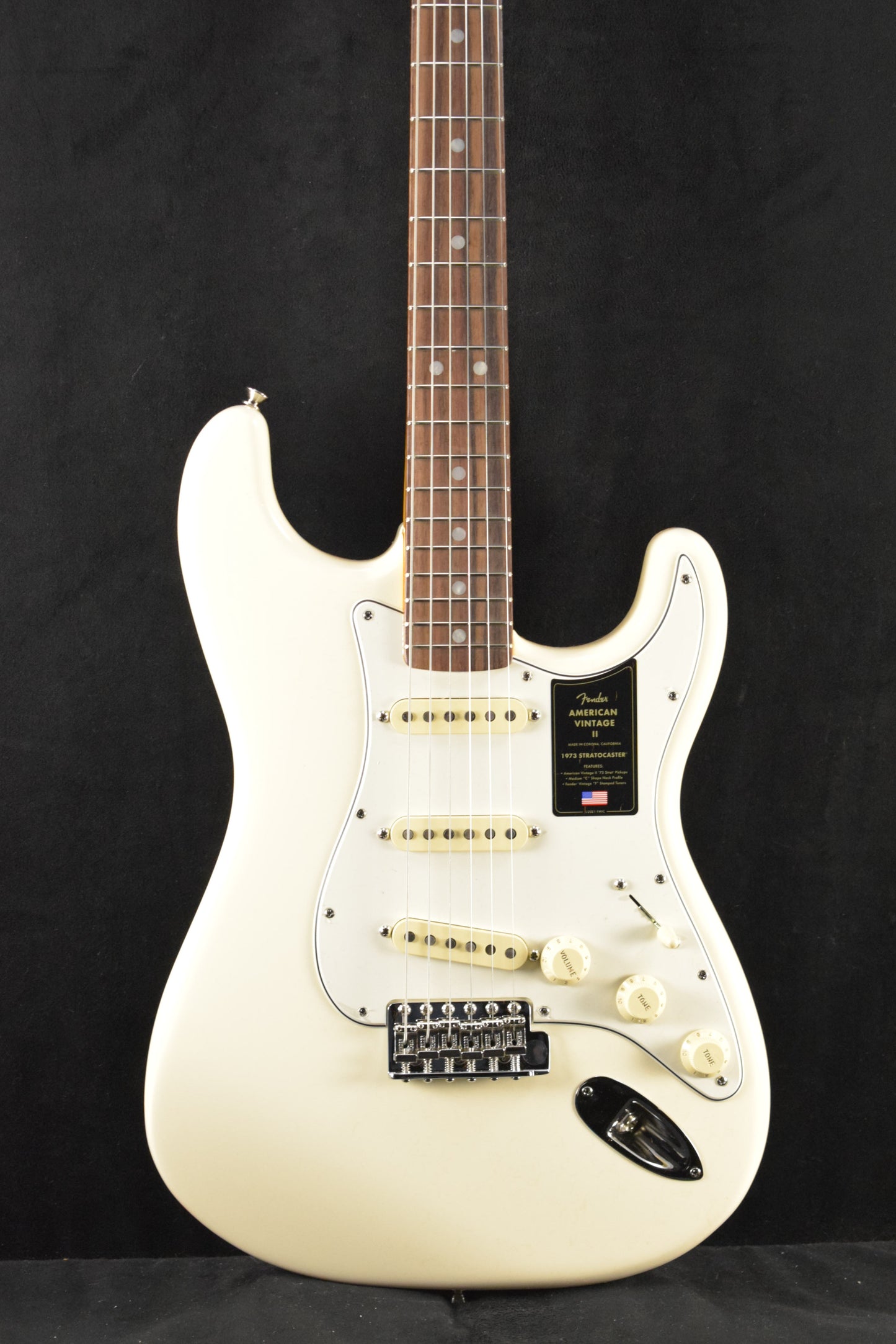Fender American Vintage II 1973 Stratocaster Olympic White Rosewood Fingerboard