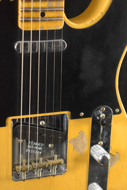 Fender Time Machine '52 Telecaster Heavy Relic Aged Nocaster Blonde