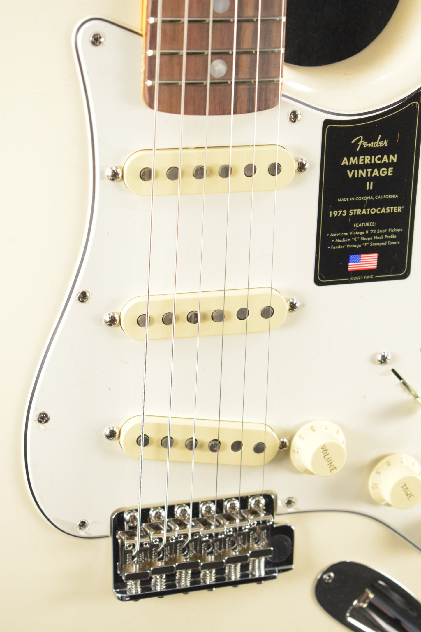 Fender American Vintage II 1973 Stratocaster Olympic White Rosewood Fingerboard