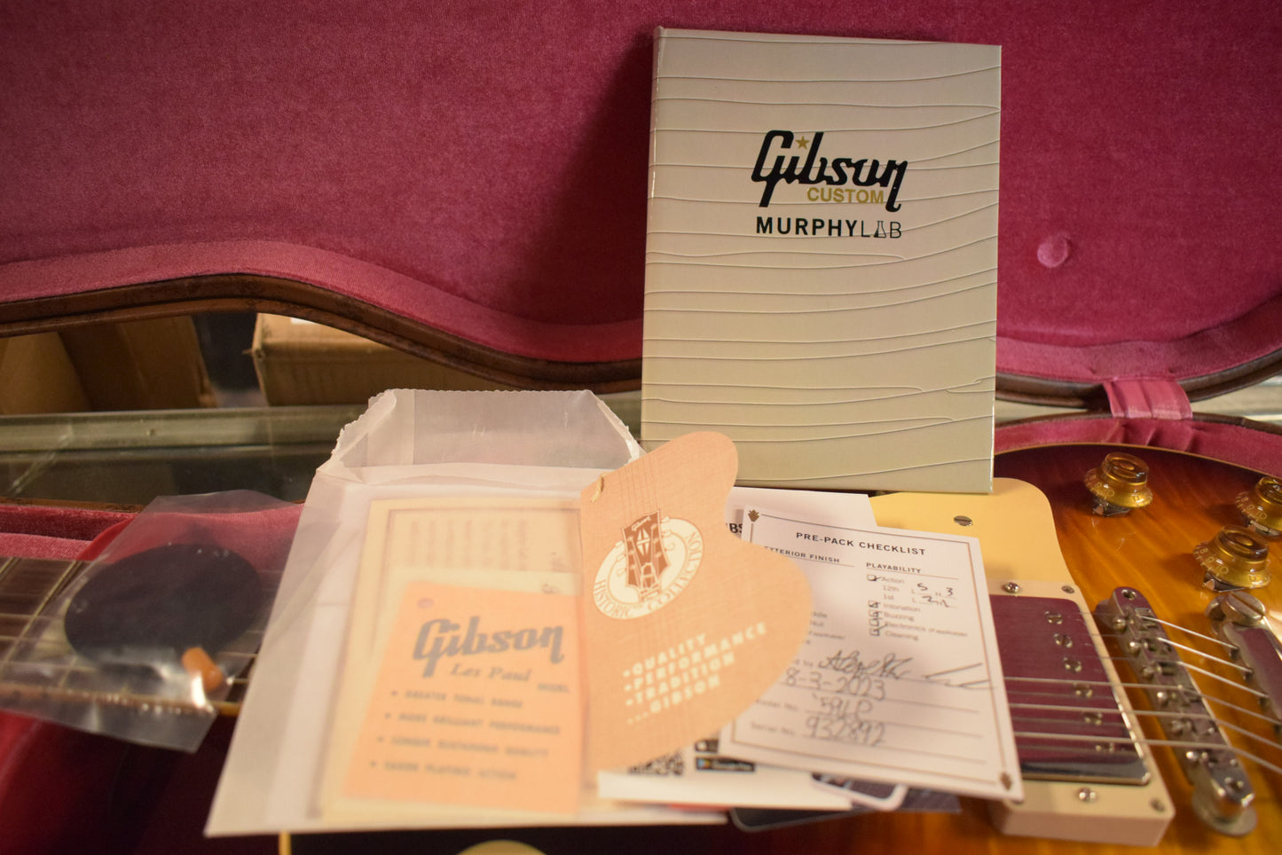 Gibson Murphy Lab 1959 Les Paul Standard Bourbon Burst Ultra Light Aged Fuller's Exclusive