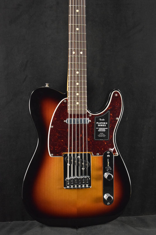 Fender 75th Anniversary Player II Baritone Telecaster 3-Color Sunburst Rosewood Fingerboard