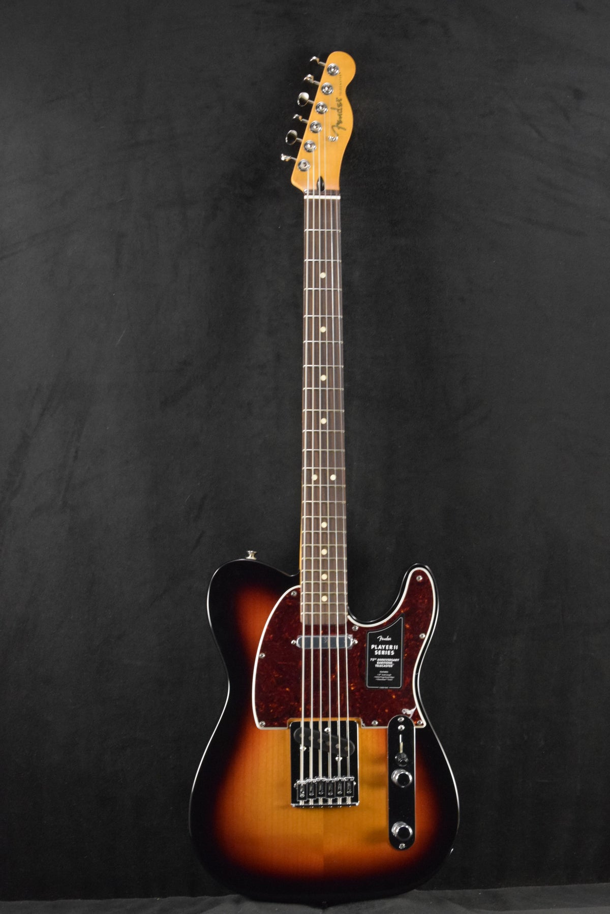 Fender 75th Anniversary Player II Baritone Telecaster 3-Color Sunburst Rosewood Fingerboard