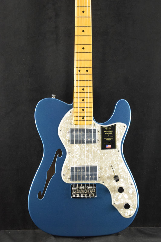 Fender American Vintage II 1972 Telecaster Thinline Lake Placid Blue Maple Fingerboard