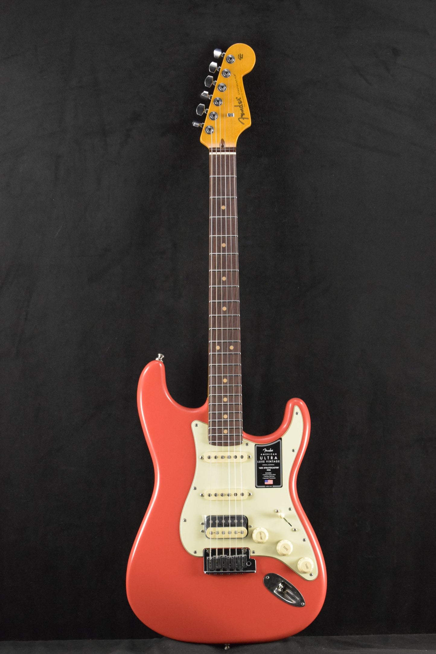 Fender American Ultra Luxe Vintage '60s Stratocaster HSS Fiesta Red Rosewood Fingerboard