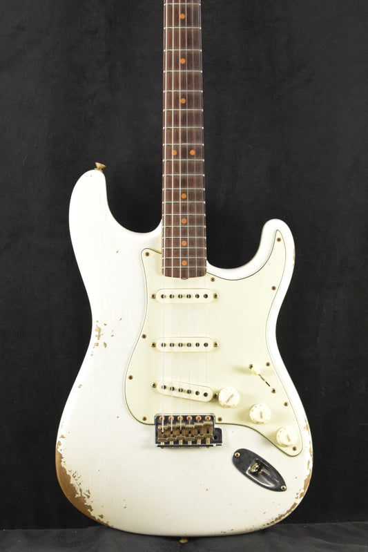 Fender Limited Edition 1964 L-Series Stratocaster Heavy Relic 3A Aged Olympic White