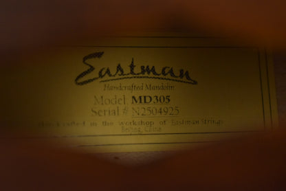 Eastman MD305 A-Style F-Hole Mandolin Classic Satin Finish