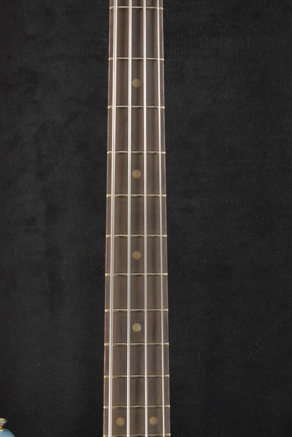 Fender JMJ Road Worn Mustang Bass Faded Daphne Blue Rosewood Fingerboard