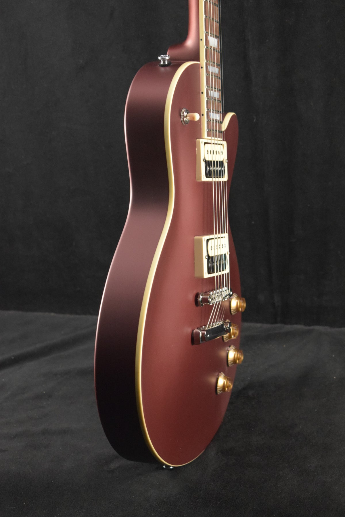 Eastman SB59/S-BR Solid Body Vintage Truetone Satin Burgundy Red
