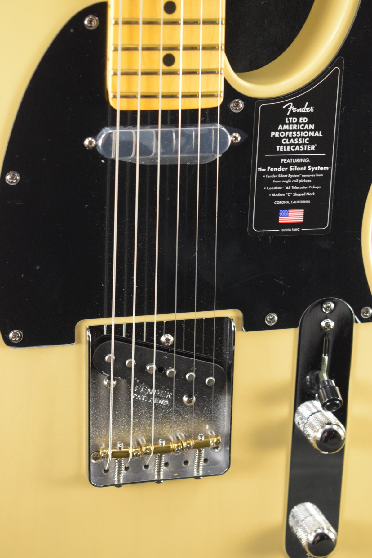 Fender Limited Edition American Professional Classic Telecaster featuring the Fender Silent System Vintage Blonde