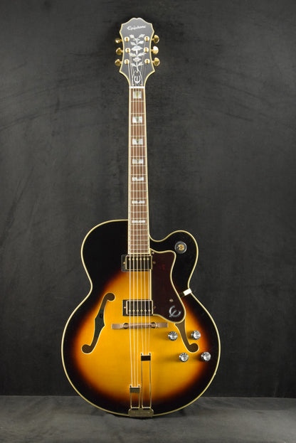 Epiphone Broadway Vintage Sunburst with Hardshell Case!
