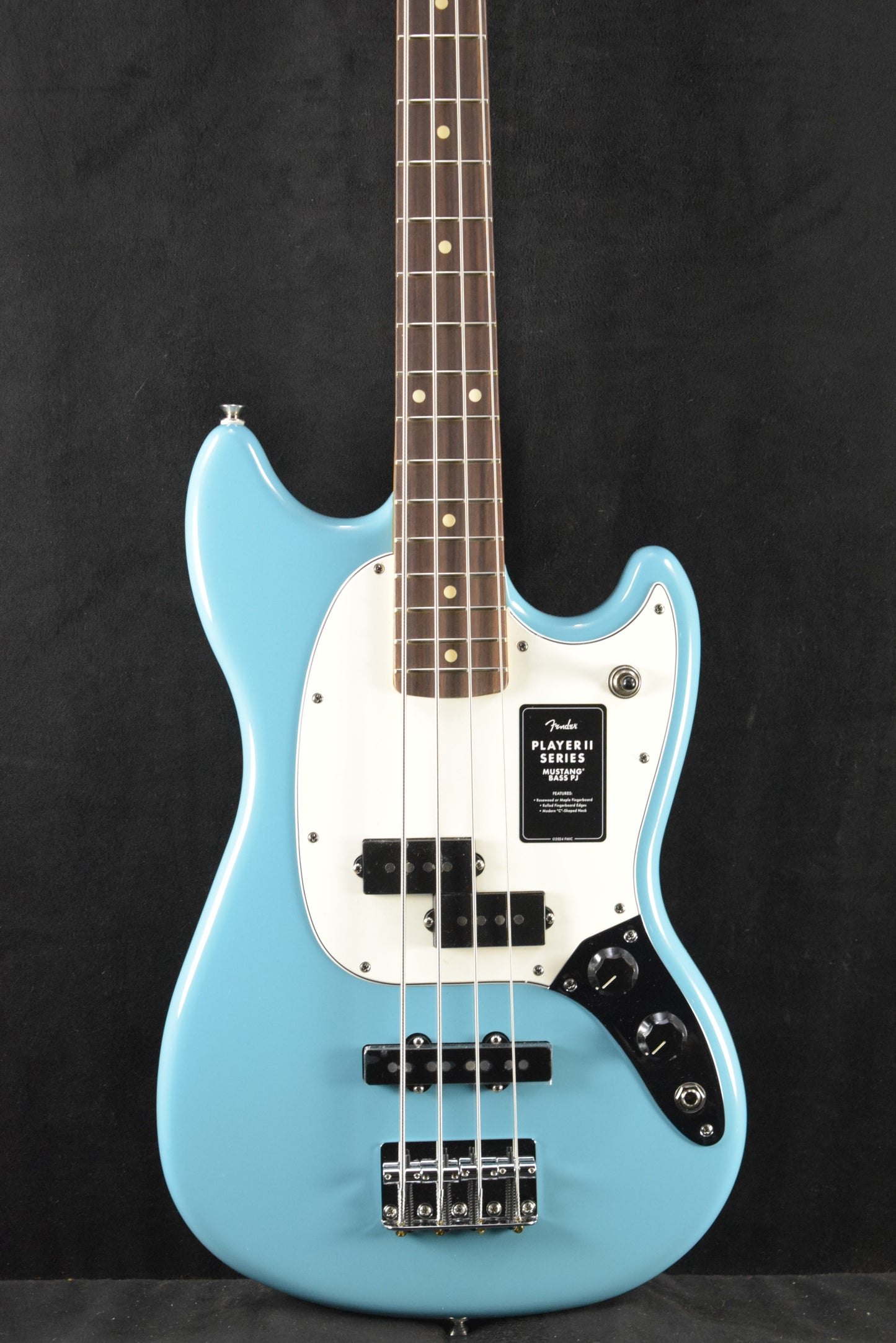 Fender Player II Mustang Bass PJ Aquatone Blue Rosewood Fingerboard