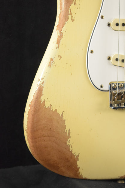 Fender Custom Shop '69 Stratocaster Heavy Relic - Aged Vintage White