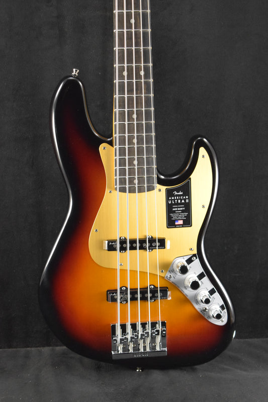 Fender American Ultra II Jazz Bass V 5-String Ebony Fingerboard Ultraburst