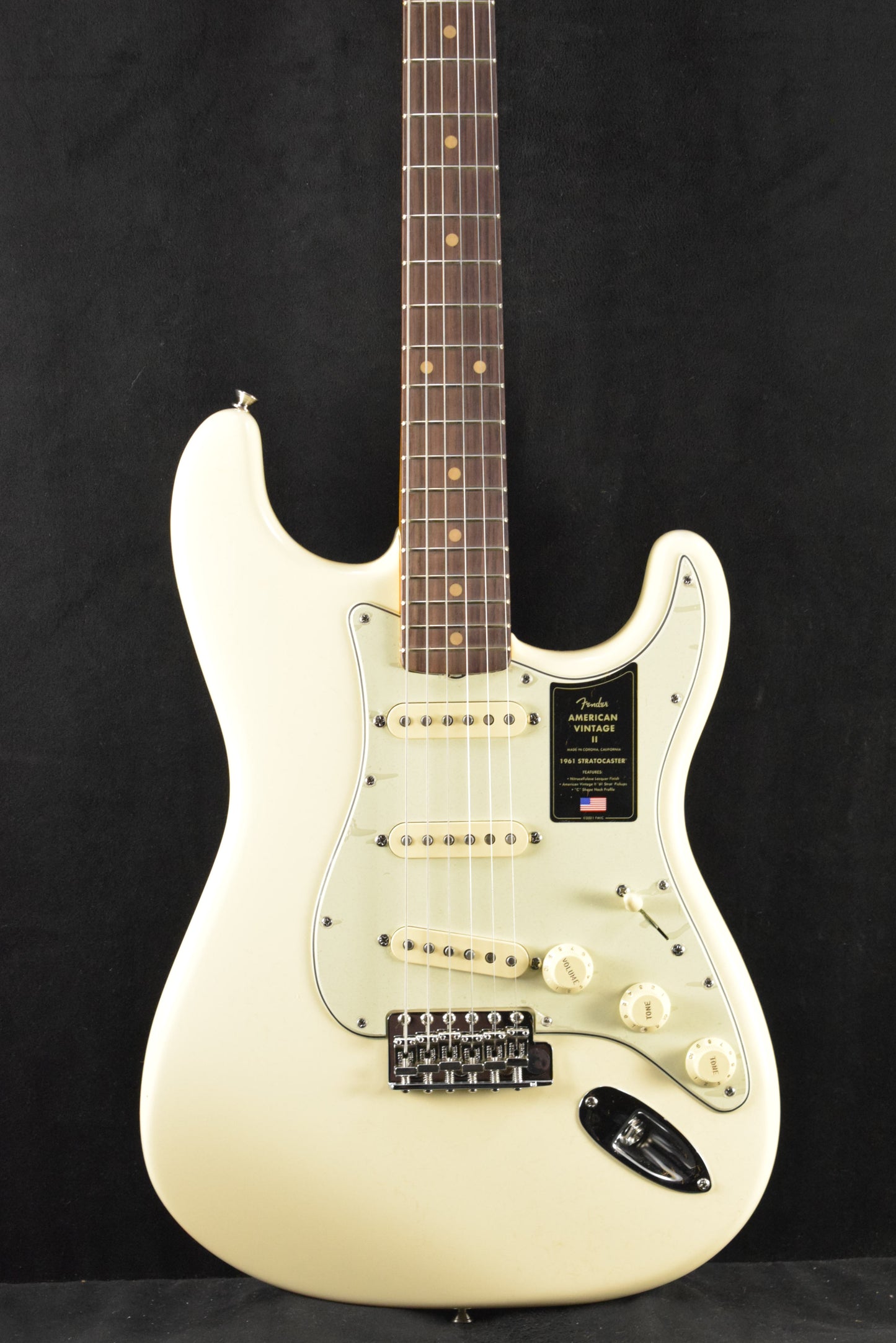 Fender American Vintage II 1961 Stratocaster Olympic White Rosewood Fingerboard