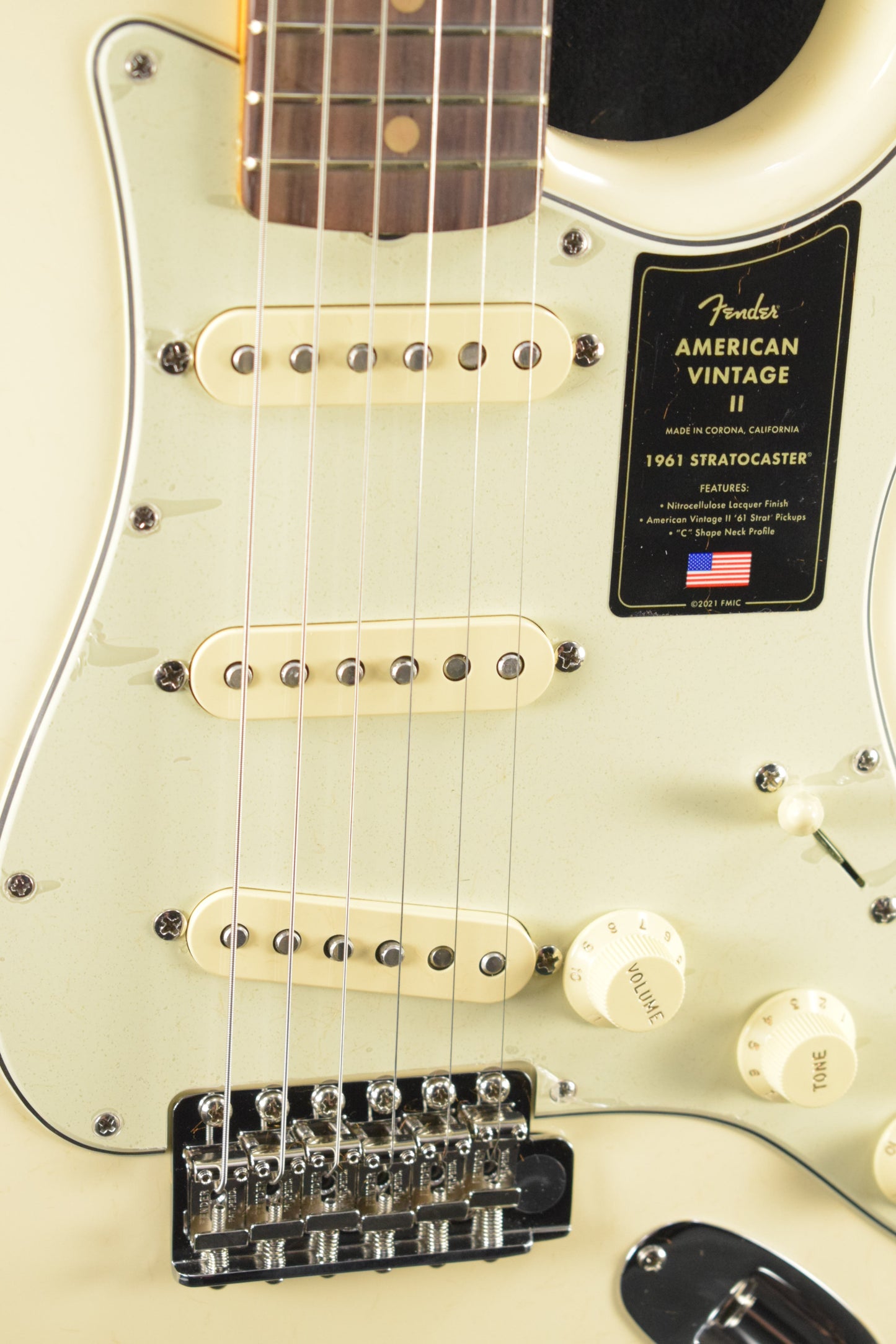 Fender American Vintage II 1961 Stratocaster Olympic White Rosewood Fingerboard