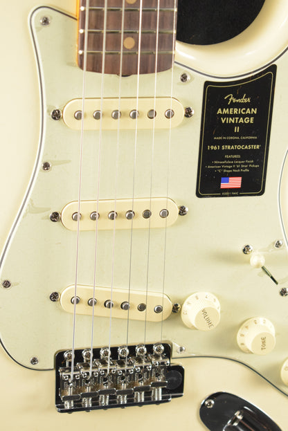 Fender American Vintage II 1961 Stratocaster Olympic White Rosewood Fingerboard