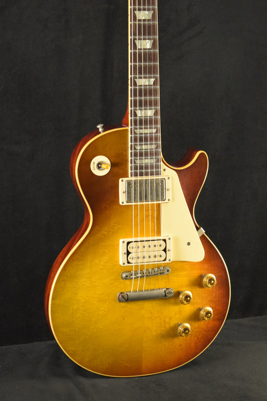 Gibson Custom LE 1959 Les Paul Standard Reissue w/Birdseye Maple Top Light Aged Peach Tea Burst