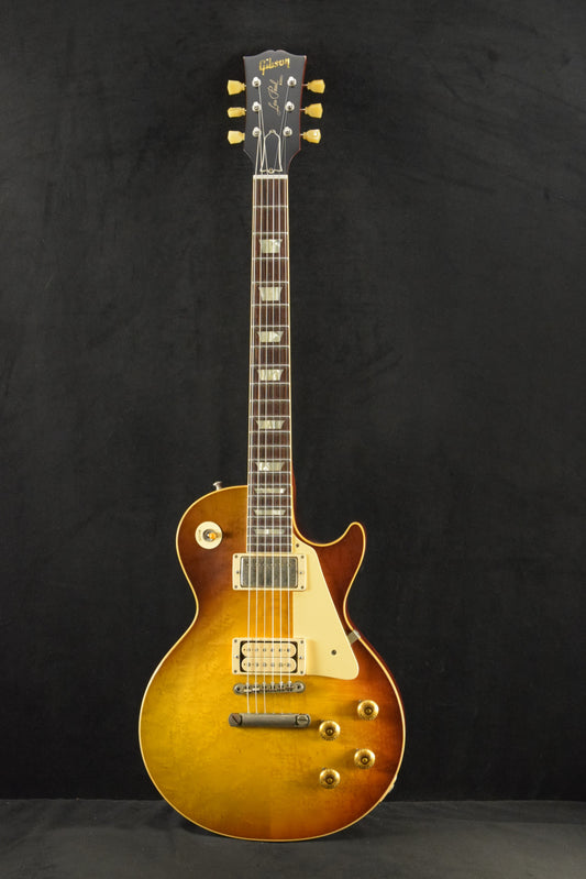 Gibson Custom LE 1959 Les Paul Standard Reissue w/Birdseye Maple Top Light Aged Peach Tea Burst