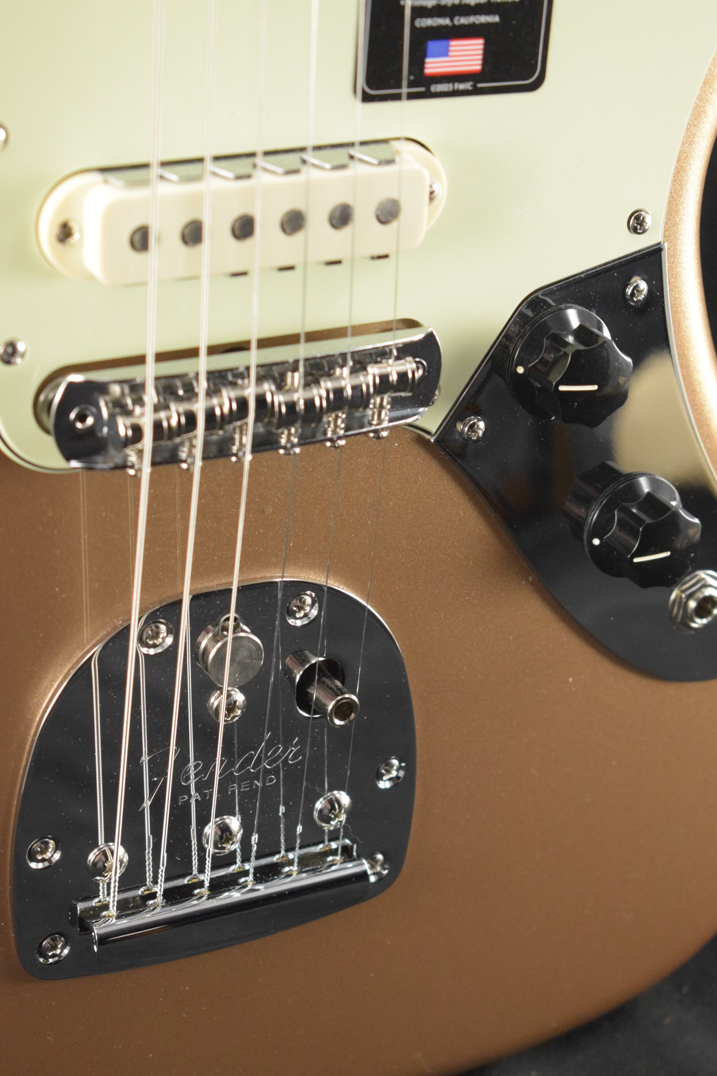 Fender American Professional Classic Jaguar Faded Firemist Gold Rosewood Fingerboard