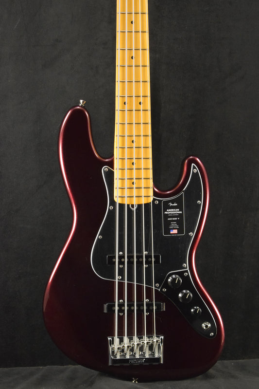 Fender American Professional Jazz Bass V Oxblood Maple Fingerboard