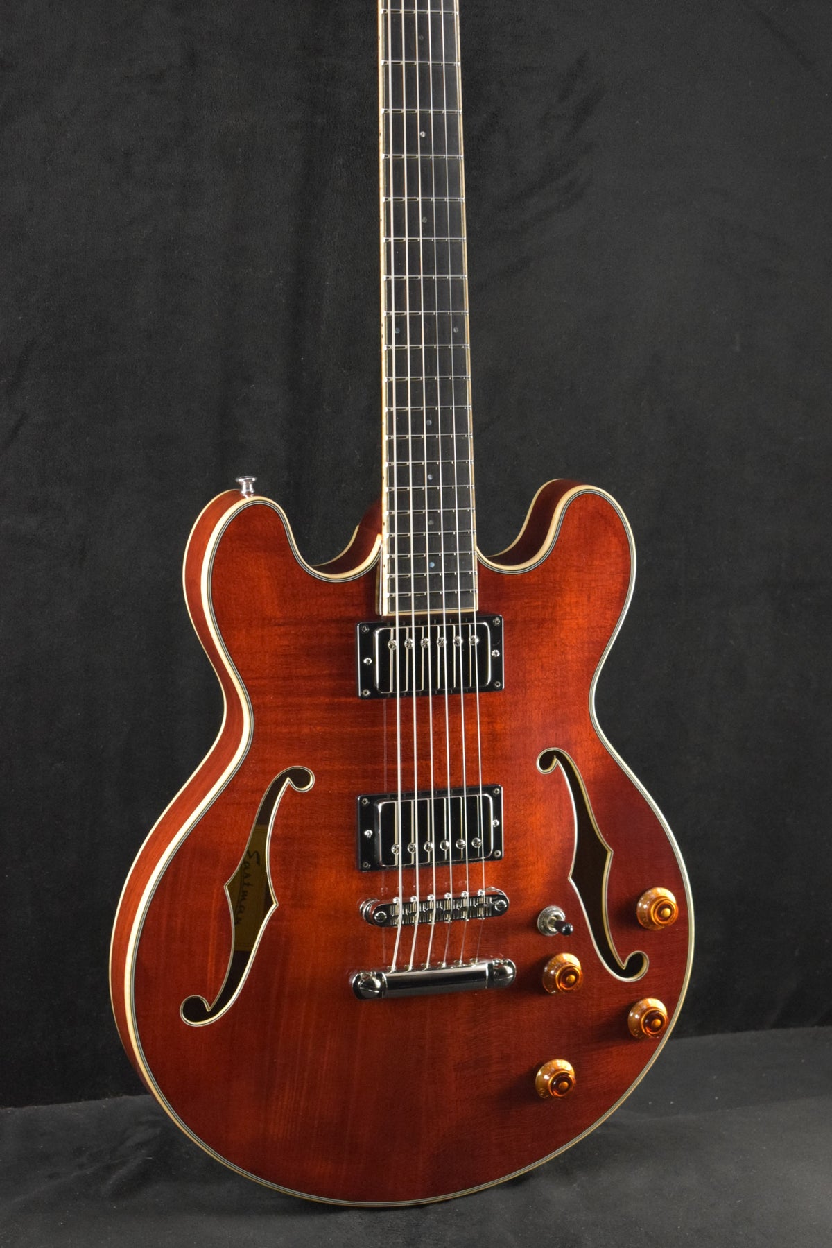 Eastman T184MX All Solid Carved Series 14" Thinline Classic Truetone Gloss