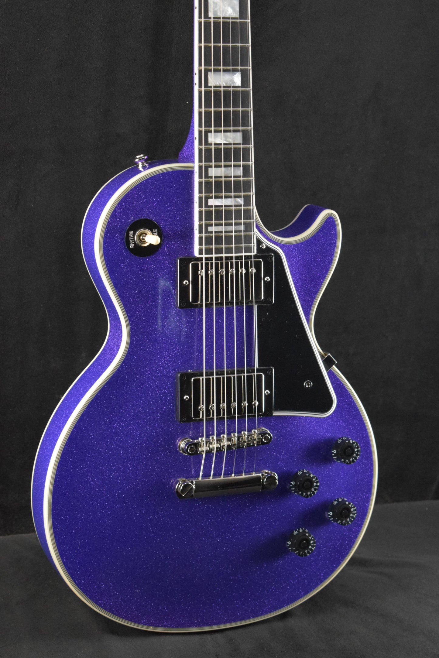 Epiphone IGC Les Paul Custom Amethyst Sparkle w/ Hardshell Case