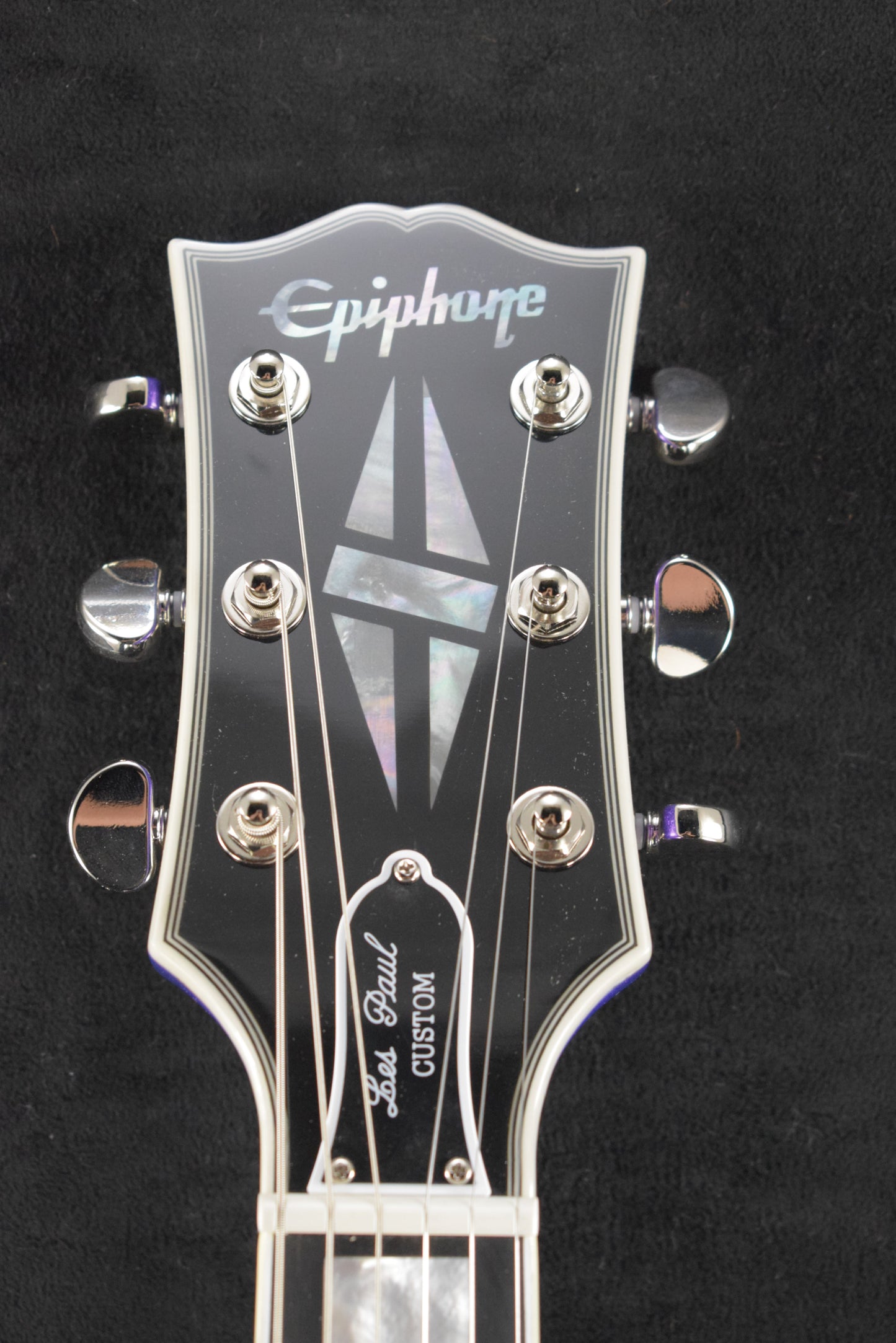 Epiphone IGC Les Paul Custom Amethyst Sparkle w/ Hardshell Case