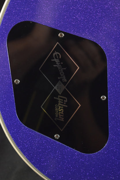 Epiphone IGC Les Paul Custom Amethyst Sparkle w/ Hardshell Case