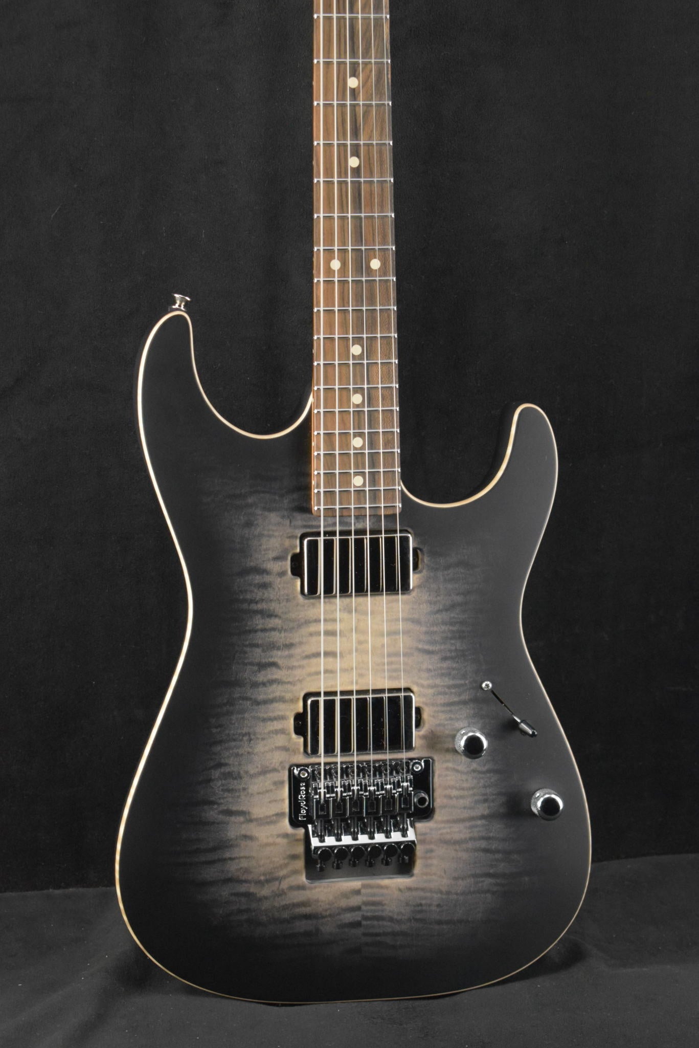 Tom Anderson Drop Top Satin Super Natural Black Burst with Binding