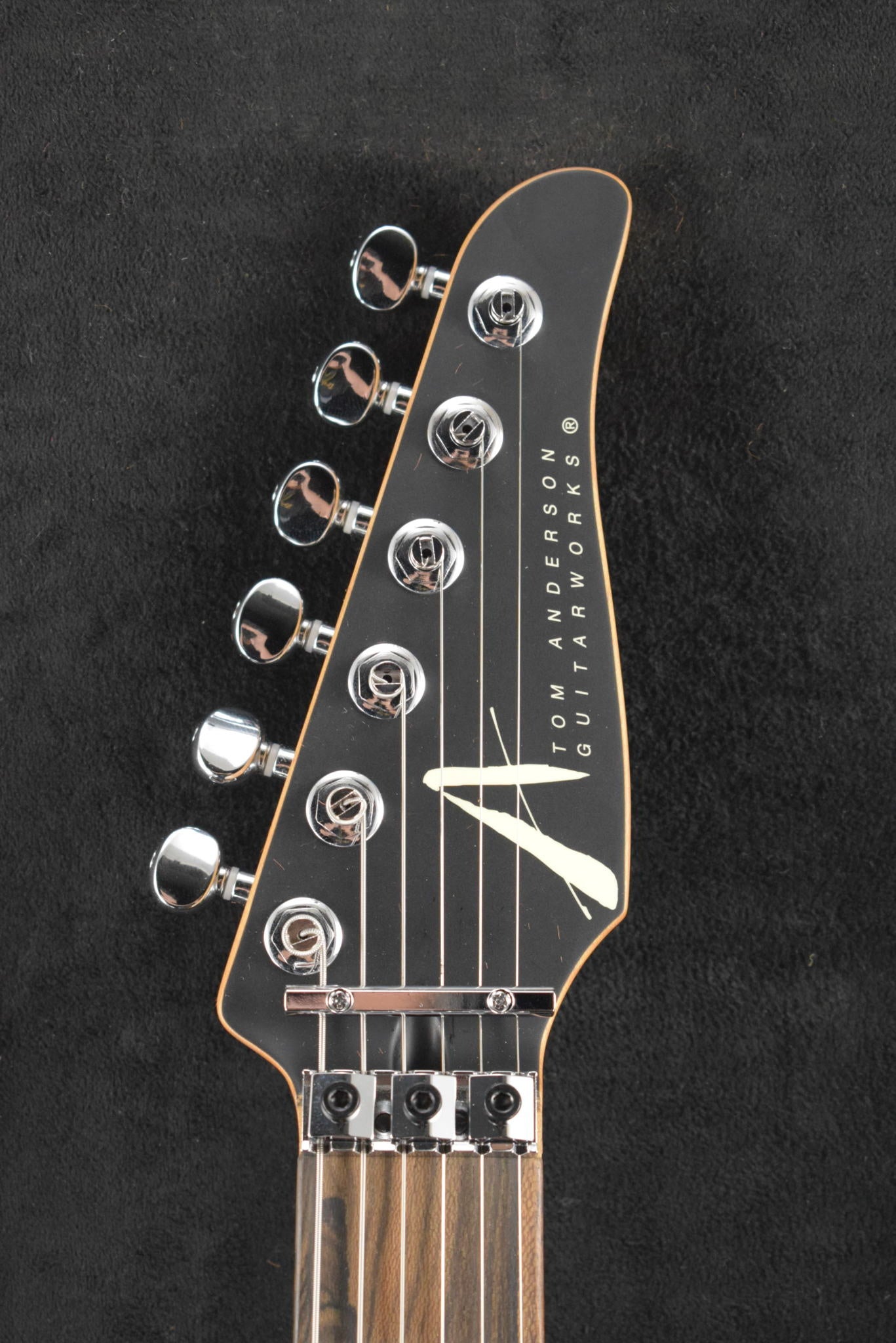 Tom Anderson Drop Top Satin Super Natural Black Burst with Binding