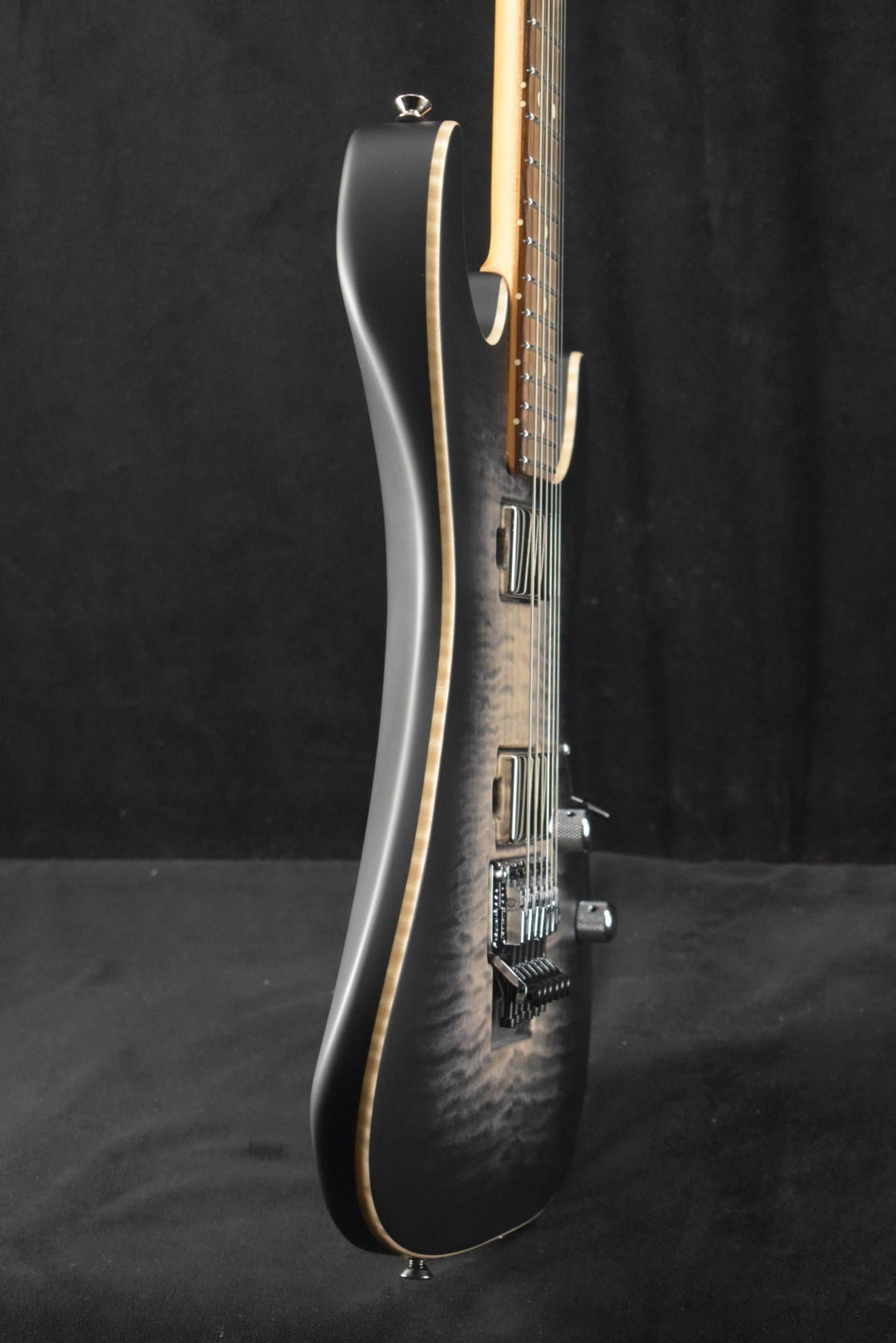 Tom Anderson Drop Top Satin Super Natural Black Burst with Binding