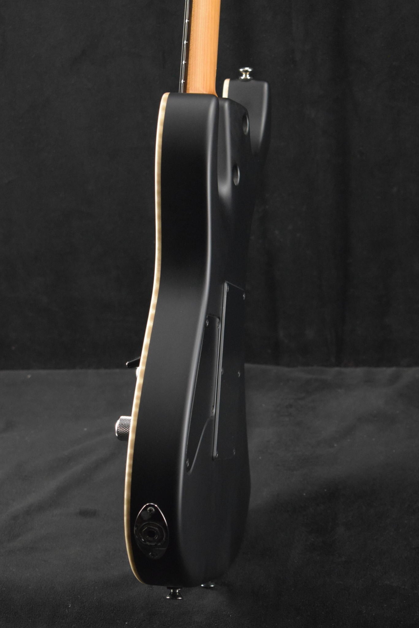 Tom Anderson Drop Top Satin Super Natural Black Burst with Binding