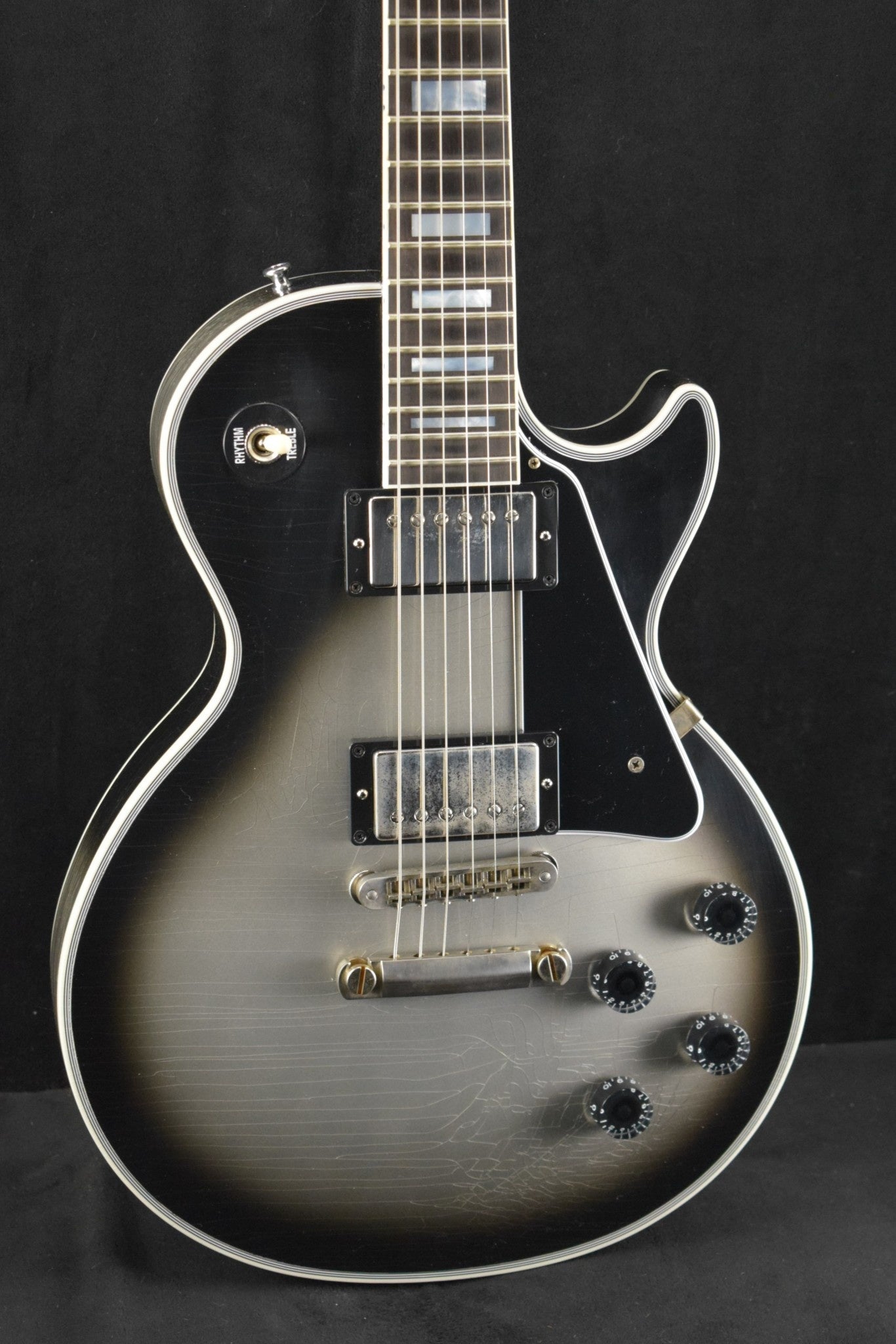 Gibson Murphy Lab Les Paul Custom Silverburst Ultra Light Aged Fuller's Exclusive