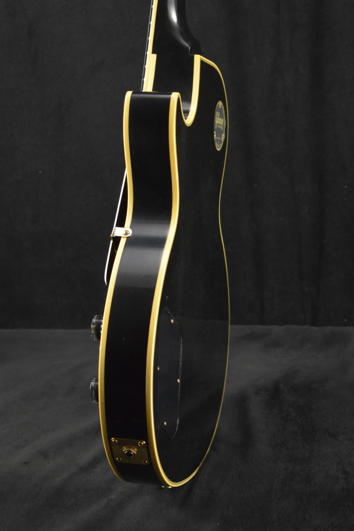 Gibson Custom Shop Les Paul Custom Chambered Body Slim Neck 3 Pickup Ebony VOS GH