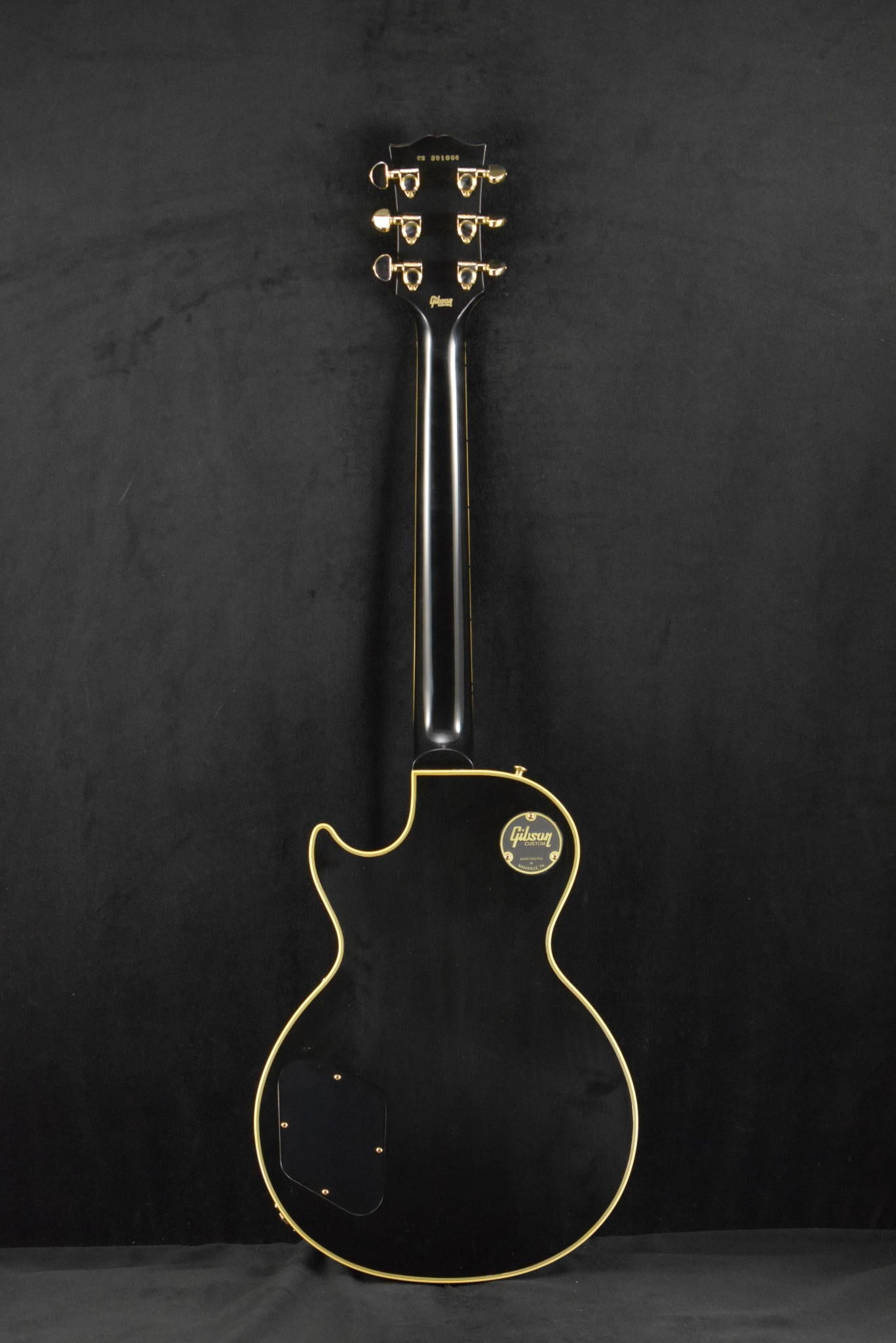 Gibson Custom Shop Les Paul Custom Chambered Body Slim Neck 3 Pickup Ebony VOS GH