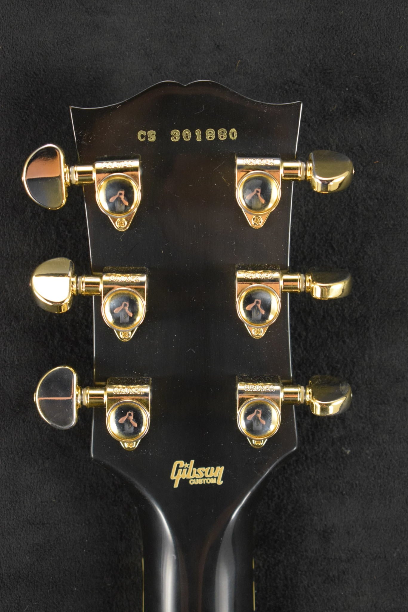 Gibson Custom Shop Les Paul Custom Chambered Body Slim Neck 3 Pickup Ebony VOS GH