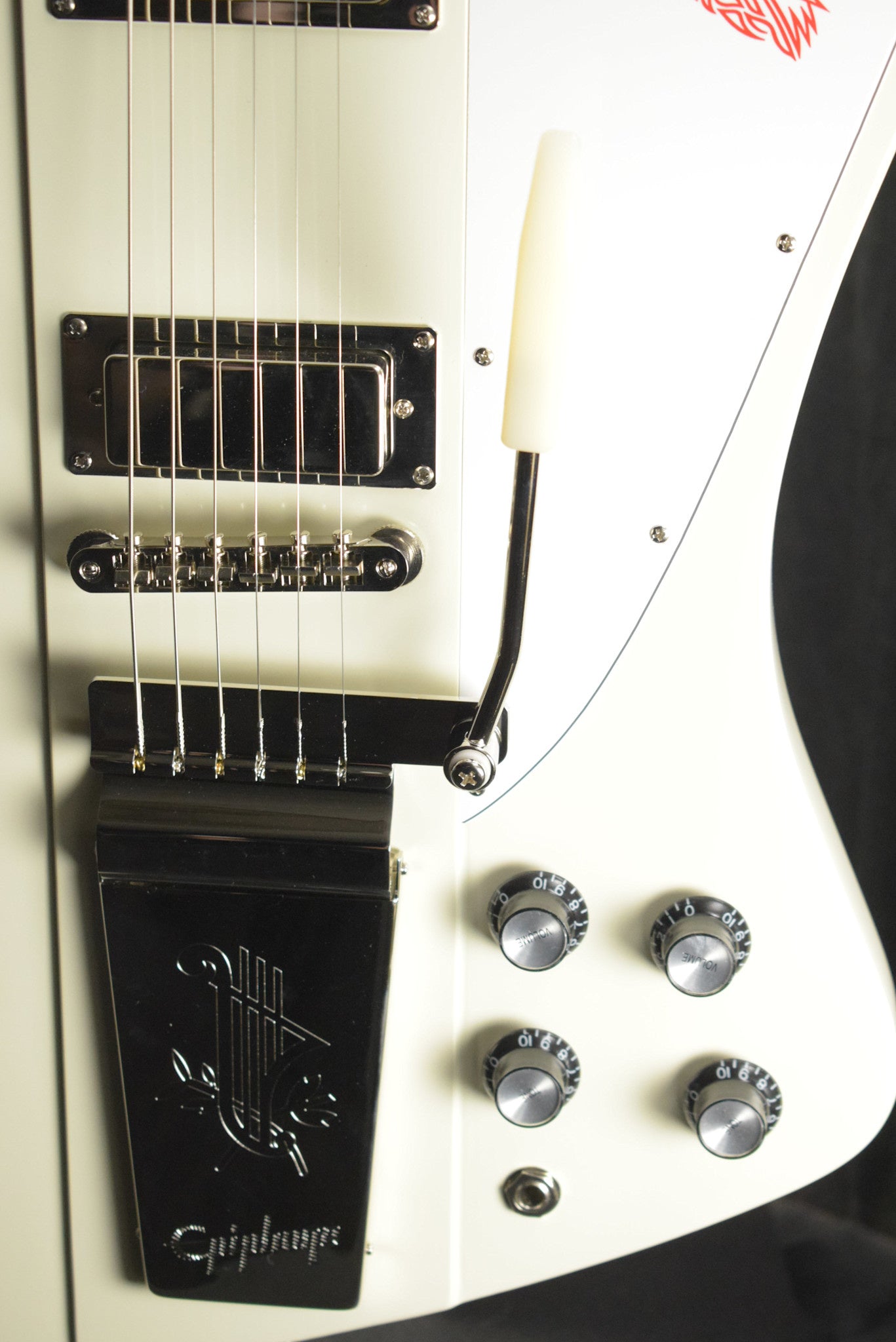 Epiphone 1963 Firebird V Reissue With Maestro Vibrola Polaris White