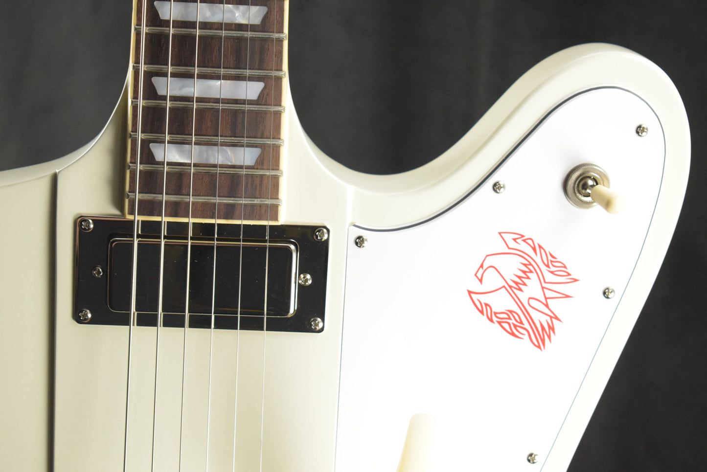 Epiphone 1963 Firebird V Reissue With Maestro Vibrola Polaris White