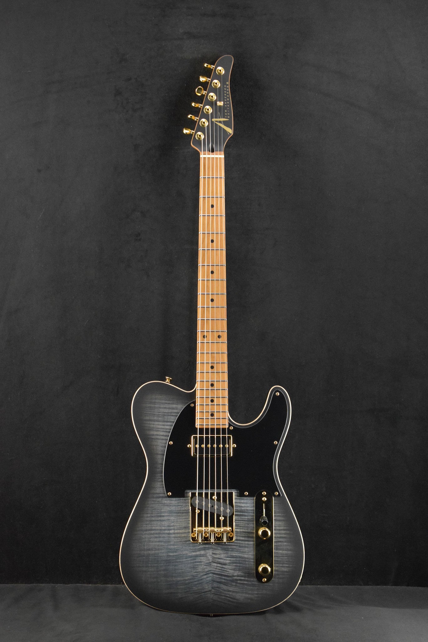 Tom Anderson Top T Icon Satin Atlantic Storm to Black Edge Burst with Binding