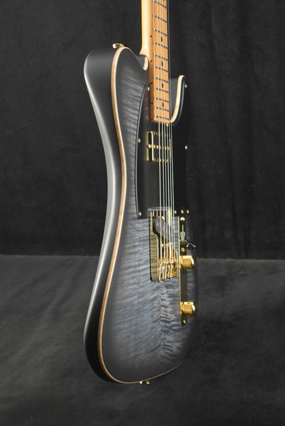 Tom Anderson Top T Icon Satin Atlantic Storm to Black Edge Burst with Binding